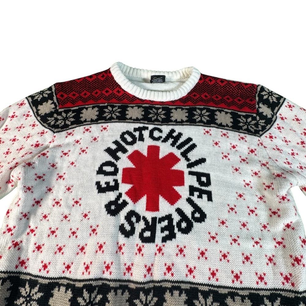 Red Hot Chili Peppers Ugly Christmas Sweater Mens Large Band Holiday Knit - Picture 2 of 10